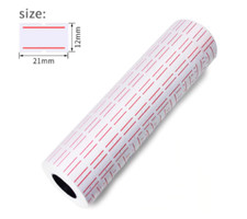 Etiketten 10 Rollen Weiß