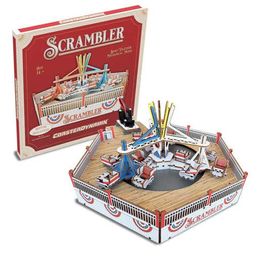 Scrambler carnival ride - 3-d,
