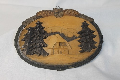 Vintage 30er wandbild - wandbild, holz