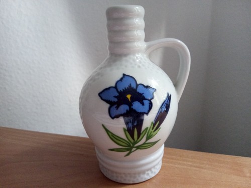 Porzellan vase blauer enzian - porzellan,