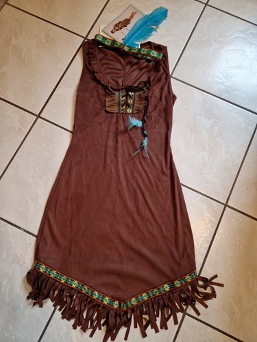 Indianerinnenkostüm l - indianerinnenkostüm, m-l