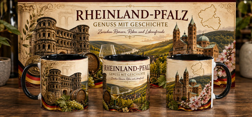 Rheinland pfalz souvenir tasse - rheinland-pfalz,