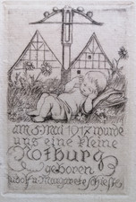 Original Radierung von 1917