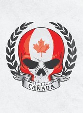 4x Sticker Canada Flag Car
