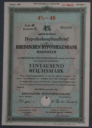 Rheinische hypothekenbank - rheinische,