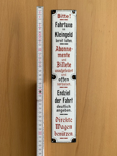 Original emailschild fahrtaxe - emailschild,,