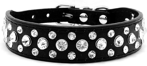 Halsband aus kunstleder mit - halsband,