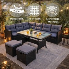 Polyrattan sitzgruppe - polyrattan,