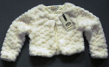 Kommunionjacke Hochzeit Mädchenjacke Mädchen Jacke Bolero Ivory ecru Altweiß NEU