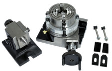 Teilapparat (80mm/100mm ⌀) mit Vierbackenfutter und Reitstock (Set)