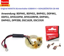 Makita Kohlebürstenhalter + KOHLEBÜRSTEN BDF441 BHP441 BDF451 BHP451 DDF451