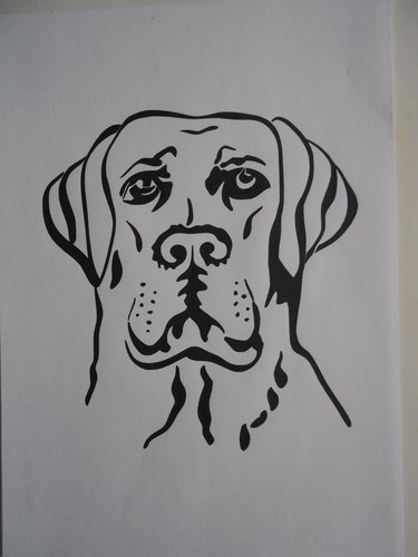 Schablone hund47 auf - hund47, a4