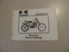 1981 Parts catalog List Kawasaki KDX250 -B1 Teile Katalog Werkstatthandbuch 