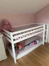 Hoppekids Hochbett „Dream“ mit Rutsche  - 90x200 Cm, Weiß