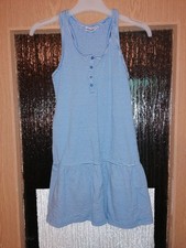 Kleid Mädchen Gr.134/140 blau/weiß gestreift "alive" ärmellos gebraucht
