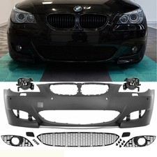 ABS Sport STOßSTANGE schwarz PDC+Nebel 03-07 passt für BMW E60 E61 außer M5 ABE*