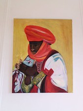 Acrylbild Afrika Gemälde -