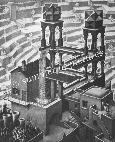 Escher 1961 wasserfall - escher,