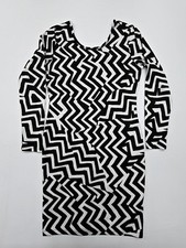 H&M Damen Kleid schwarz weiß