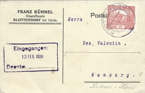 Postkarte sudetenland - postkarte,