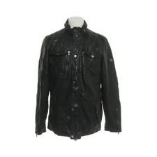 Otto Kern, Lederjacke, Herren, Größe: M, Schwarz, Einfarbig #LYY