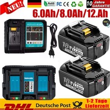 18V 8.0Ah 12.0Ah 6Ah Akku Für Makita BL1850 BL1830 BL1860B Led Doppel Ladegerät