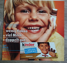 ORIGINAL REKLAME WERBUNG 1973    Ferrero - Kinderschokolade