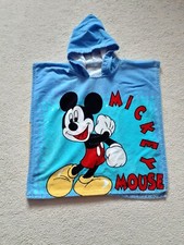Disney Jungen Mädchen Poncho Kapuzenhandtuch Badeponcho Strandtuch Handtuch