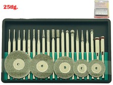 Diamant Fräser Set Diamant Trennscheibe 25tlg. Schleifer Schleifstift Dremel