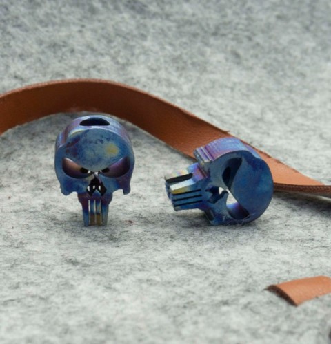 Titanium skull totenkopf - titanium,