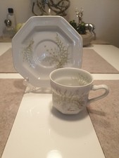 Gallo Leonardo Fougere Porzellan Sommerfarn 1Kaffeetasse mit Untertasse