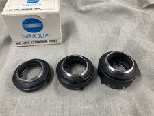 Minolta MD Zwischenringe 3er Zwischenringsatz 14mm, 21mm, 28mm - MD MC in OVP