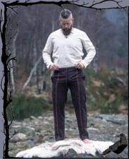 Mittelalter Hose mit Stickerei