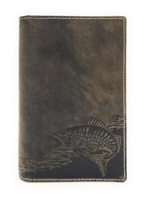 echt Leder Passhülle Etui Mappe Jagdschein Angelschein Jockey Club Zander 