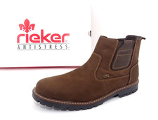 Rieker Stiefeletten Chelsea Boots Herrenstiefel Schuhe Braun Lammwolle Gr. 43