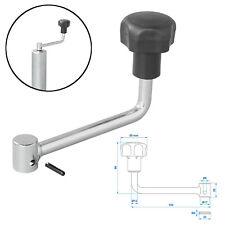 Kurbel Hebel Stützrad 60mm Bugrad Deichselrad Länge 153mm für Anhänger Wohnwagen