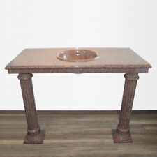 Waschtisch Granit Rojo Marron Waschbecken Bianca Bad Badezimmer