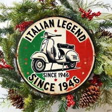 Blechschild rund Italian