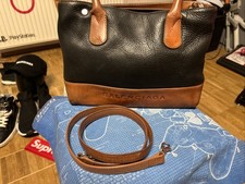 Balenciaga Paris Tragetasche Schwarz Braun Leder Gebraucht