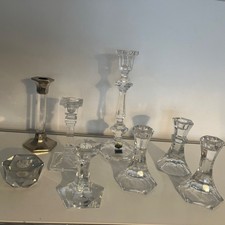 Kerzenständer Kerzenhalter Glas Bleikristall Kristall 8 Stück Konvolut