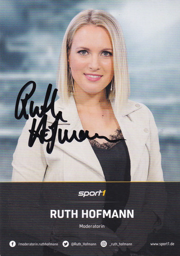 Autogramm ruth hofmann - autogramm,