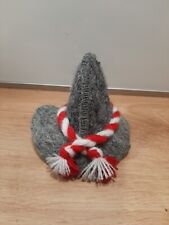 Tiroler Hut, kleiner Filzhut, grau,  9cm groß, wie neu