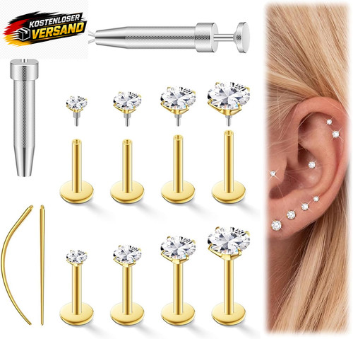Piercing set teile 16g - 8,