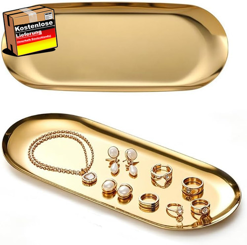 Deko tablett set edelstahl - deko,