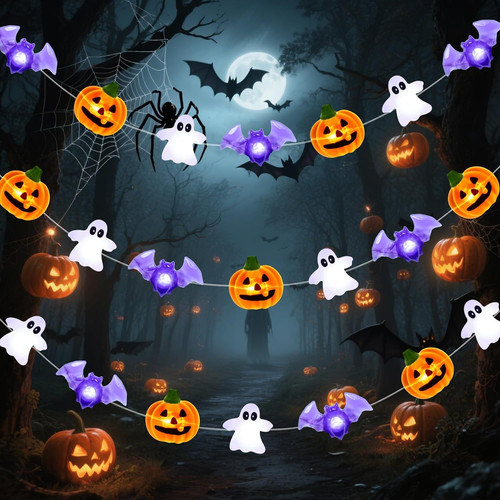 Halloween deko lichterkette - halloween,