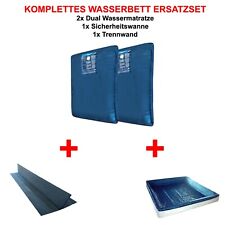 Komplettes ERSATZSET 2x Wasserkern Matratze Wasserbett + Liner + Trennwand