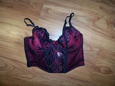 C&A Lingerie BH Gr 80 B/ schwarz rot