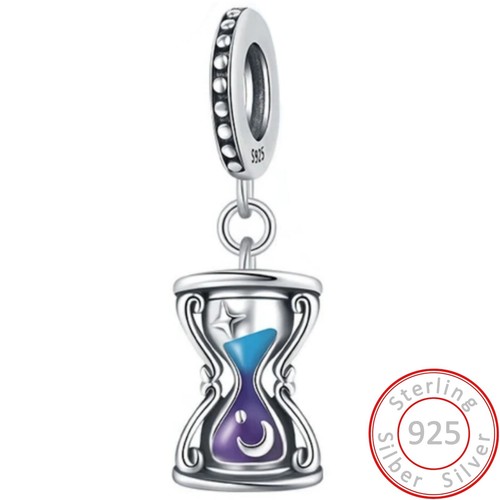 Charms anhänger sanduhr mond - anhänger,