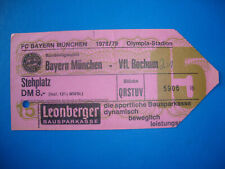 78/79 Ticket FC Bayern München VFL Bochum Eintrittskarte Bundesliga Sammler
