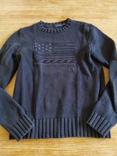 Klassischer Flaggen Pullover Navy Blau Größe M Damen Ralph Lauren, Top 